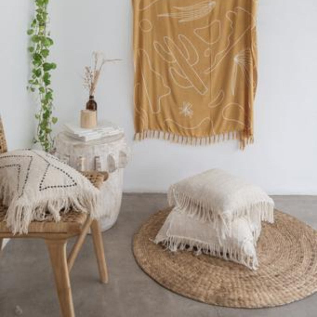 Organic Cotton Pillow - Sage InteriorsVillage Thrive