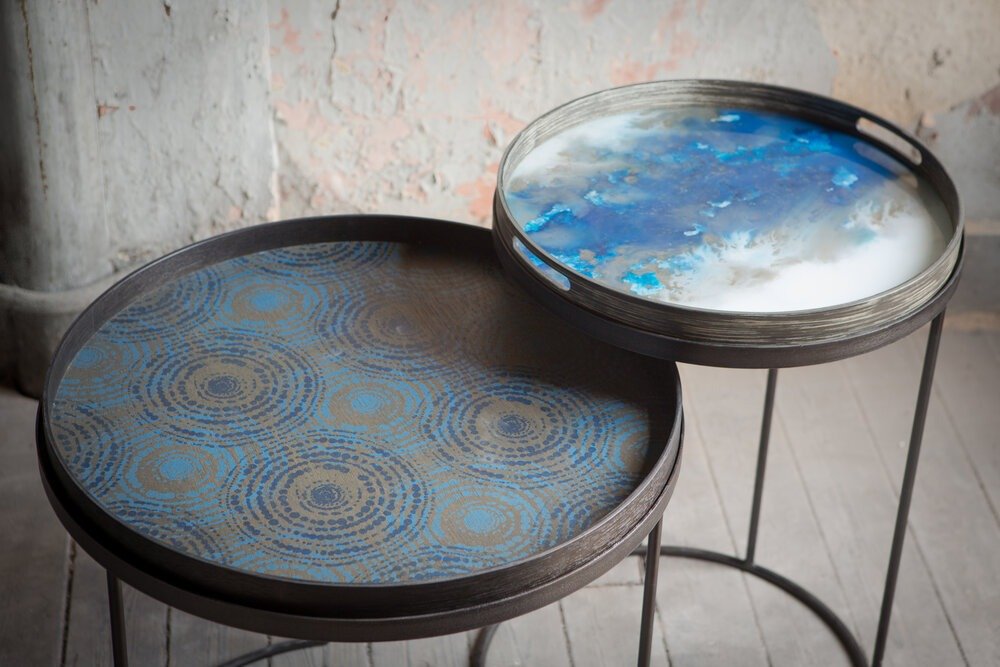 Organic Glass Tray in Bronze Finish Sage Interiors - Sage InteriorsNotre Monde