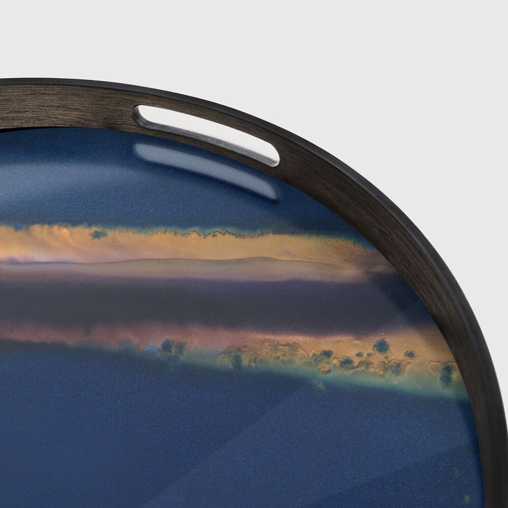 Organic Glass Tray in Bronze Finish Sage Interiors - Sage InteriorsNotre Monde