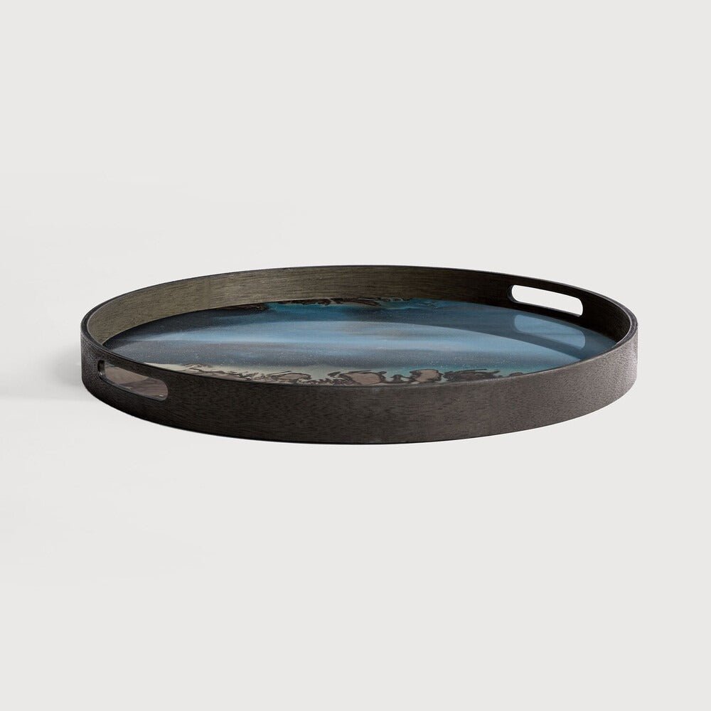 Organic Glass Tray in Bronze Finish Sage Interiors - Sage InteriorsNotre Monde