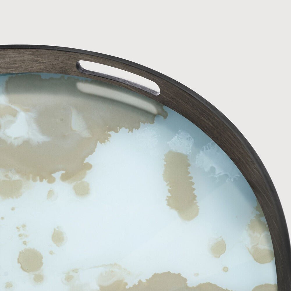 Organic Glass Tray in Bronze Finish Sage Interiors - Sage InteriorsNotre Monde
