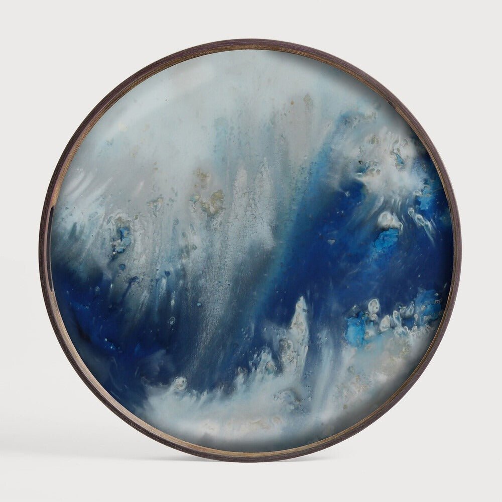 Organic Glass Tray in Bronze Finish Sage Interiors - Sage InteriorsNotre Monde