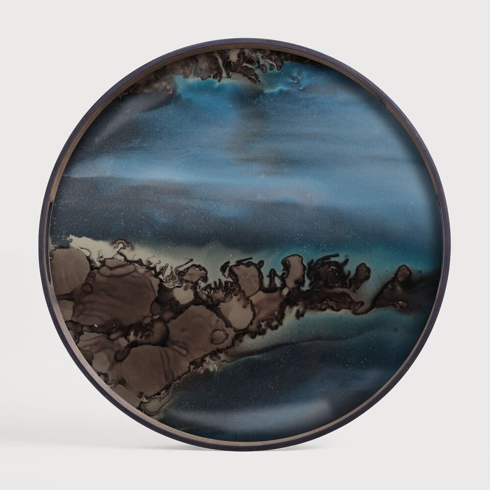 Organic Glass Tray in Bronze Finish Sage Interiors - Sage InteriorsNotre Monde
