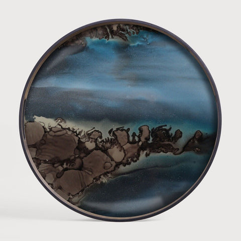 Organic Glass Tray in Bronze Finish Sage Interiors - Sage InteriorsNotre Monde