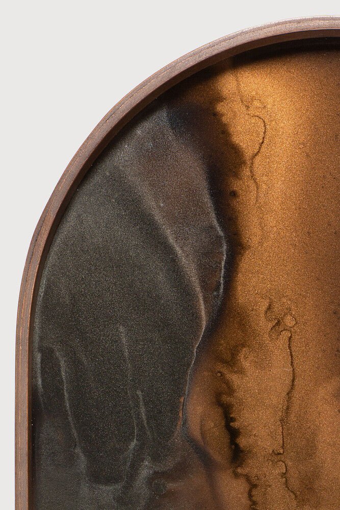 Organic Glass Tray in Bronze Finish Sage Interiors - Sage InteriorsEthnicrafttray