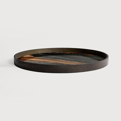 Organic Glass Tray Bronze | Sage Interiors