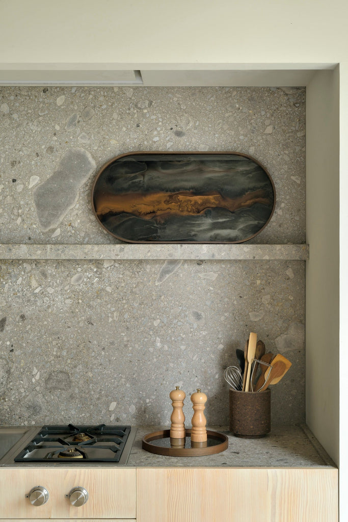 Organic Glass Tray in Bronze Finish Sage Interiors - Sage InteriorsEthnicrafttray