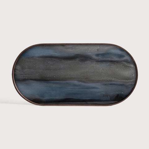 Organic Glass Tray Bronze | Sage Interiors