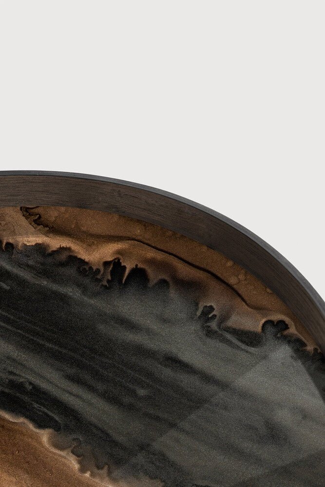 Organic Glass Tray in Bronze Finish Sage Interiors - Sage InteriorsEthnicrafttray