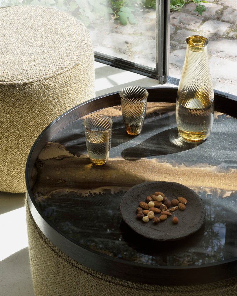 Organic Glass Tray in Bronze Finish Sage Interiors - Sage InteriorsEthnicrafttray