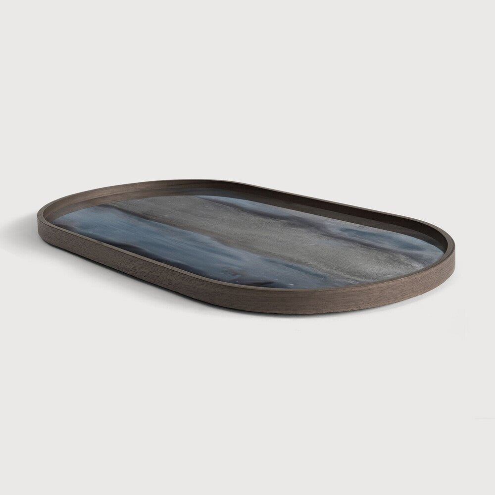 Organic Glass Tray in Bronze Finish Sage Interiors - Sage InteriorsEthnicrafttray