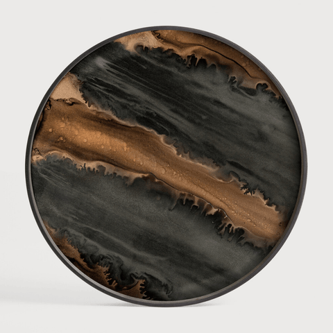 Organic Glass Tray Bronze | Sage Interiors