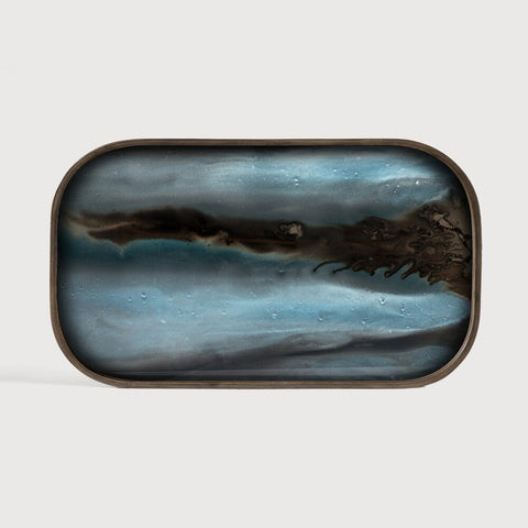 Organic Handcrafted Glass Valet Tray by Dawn Sweitzer – Rectangular - Sage InteriorsEthnicraftvalet tray