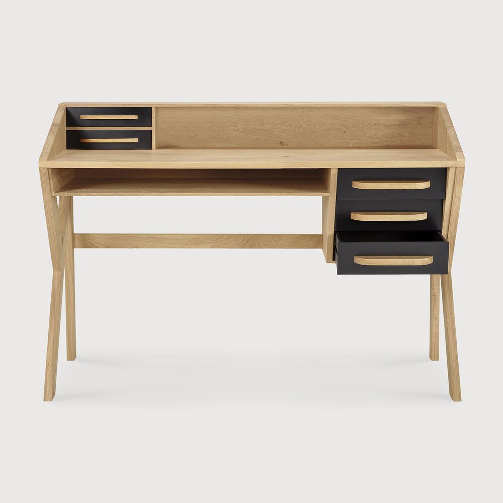 Origami Desk – Geometric Solid Wood Desk by Sage Interiors - Sage Interiorsethnicraft
