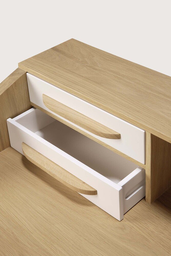 Origami Desk – Geometric Solid Wood Desk by Sage Interiors - Sage Interiorsethnicraft
