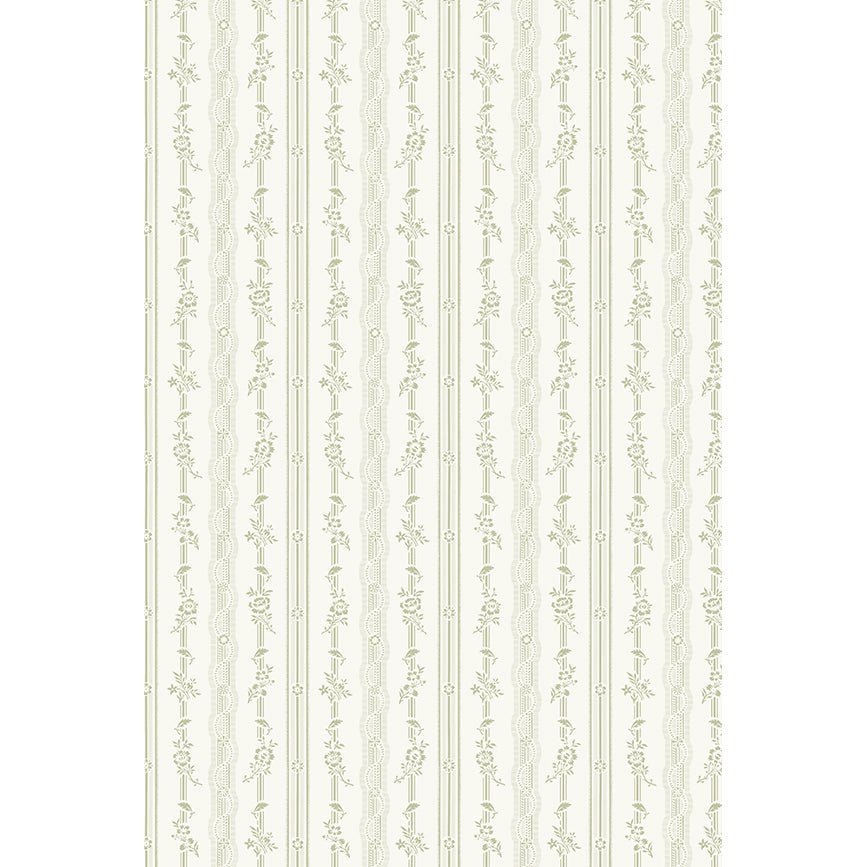 Orleans Stripe Wallpaper - Sage InteriorsFarrow & BallWallpaper