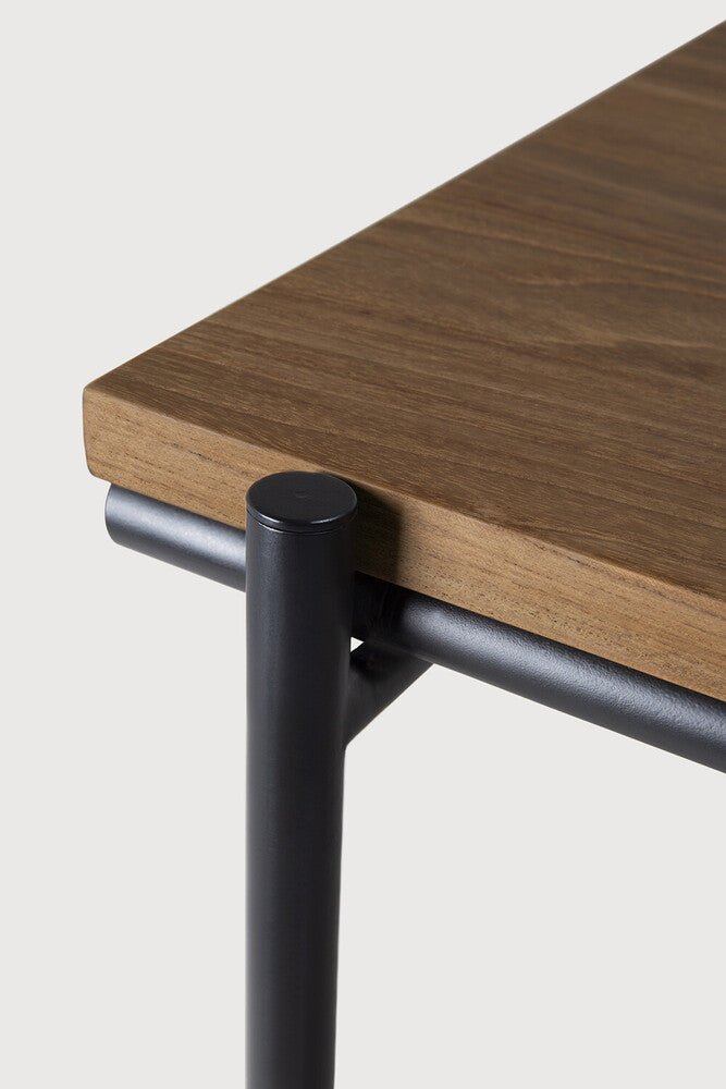 Oscar Desk – Slatted Wood Writing Desk with Storage by Sage Interiors - Sage InteriorsEthnicraft