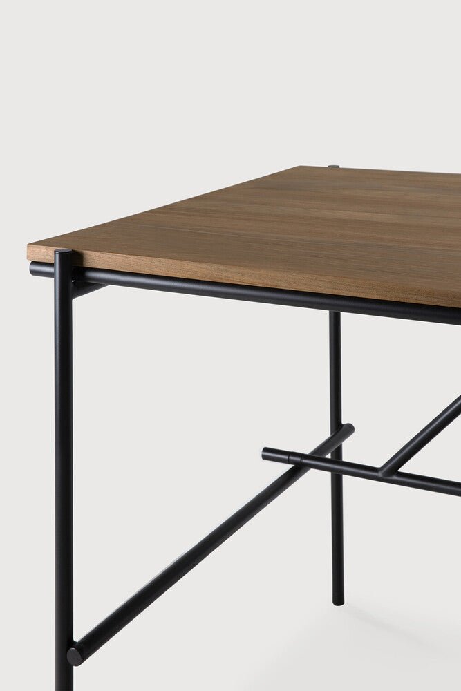 Oscar Desk – Slatted Wood Writing Desk with Storage by Sage Interiors - Sage InteriorsEthnicraft