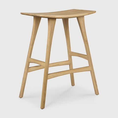 Osso Counter Stool – Compact Wood Seating by Sage Interiors - Sage InteriorsEthnicraftCounter Stool