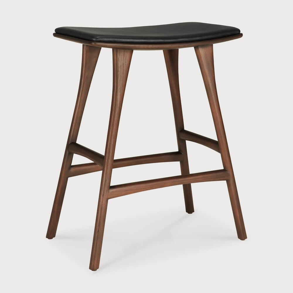 Osso Counter Stool – Compact Wood Seating by Sage Interiors - Sage InteriorsEthnicraftCounter Stool