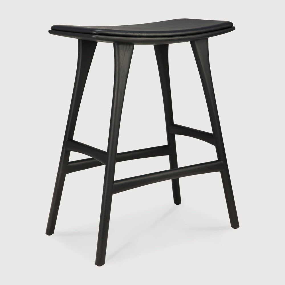 Osso Counter Stool – Compact Wood Seating by Sage Interiors - Sage InteriorsEthnicraftCounter Stool