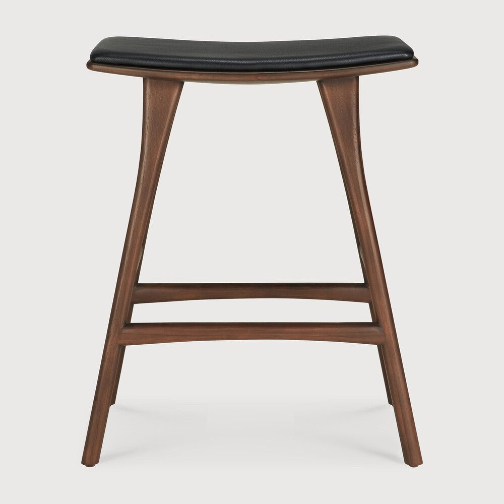 Osso Counter Stool – Compact Wood Seating by Sage Interiors - Sage InteriorsEthnicraftCounter Stool