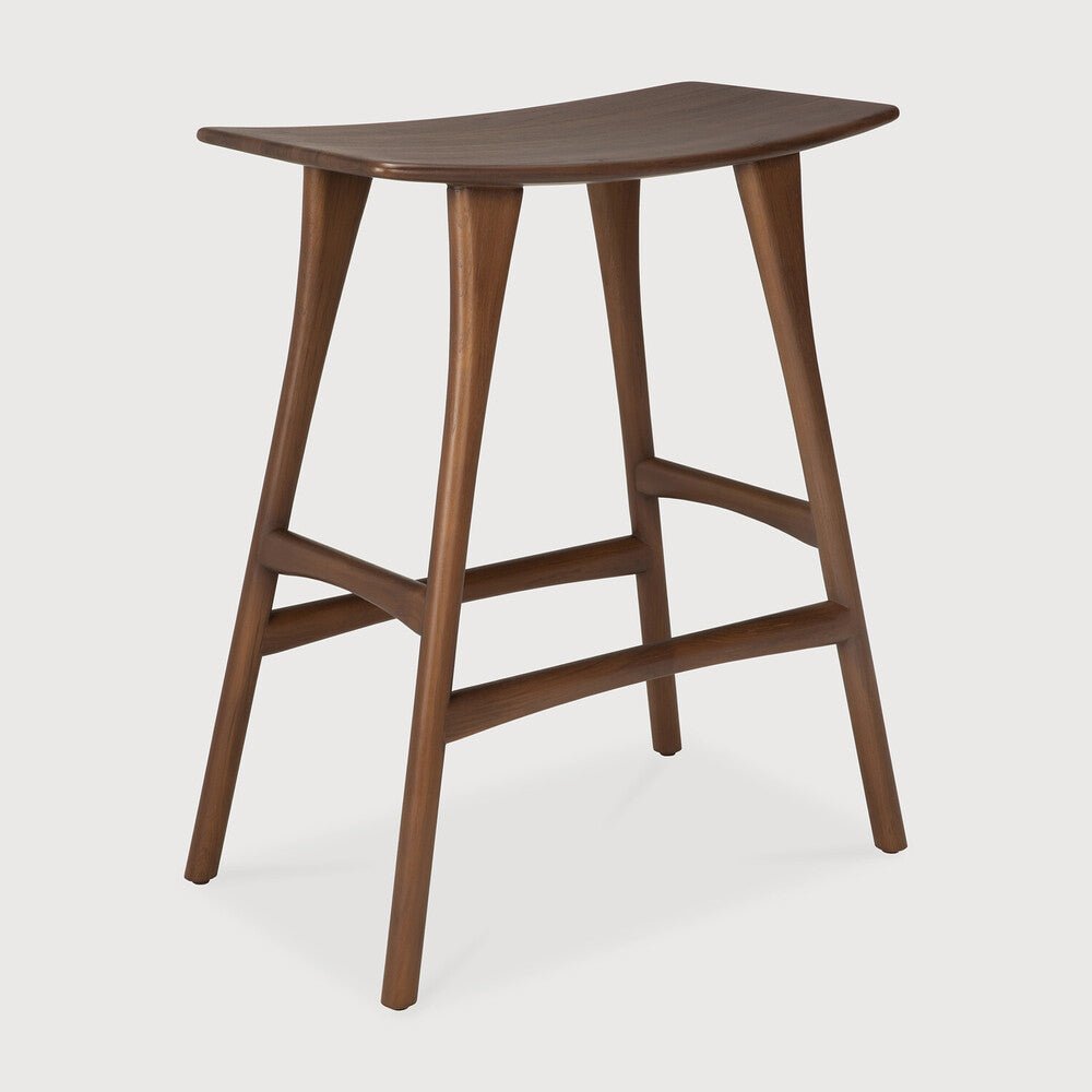 Osso Counter Stool – Compact Wood Seating by Sage Interiors - Sage InteriorsEthnicraftCounter Stool