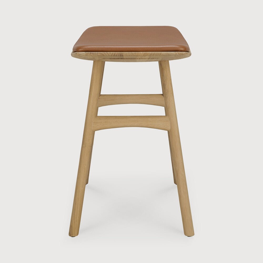 Osso Counter Stool – Compact Wood Seating by Sage Interiors - Sage InteriorsEthnicraftCounter Stool