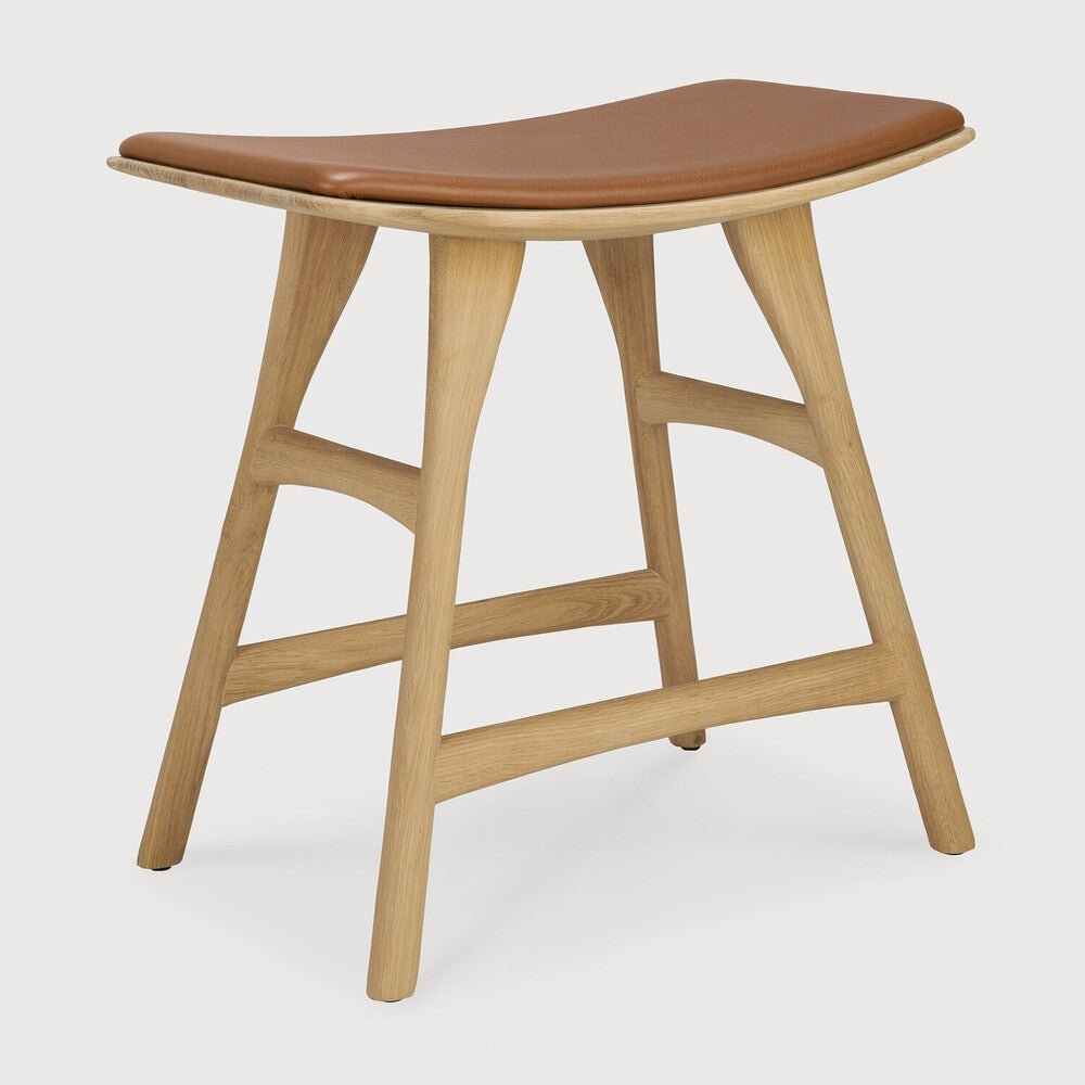 Osso Counter Stool – Compact Wood Seating by Sage Interiors - Sage InteriorsEthnicraftCounter Stool
