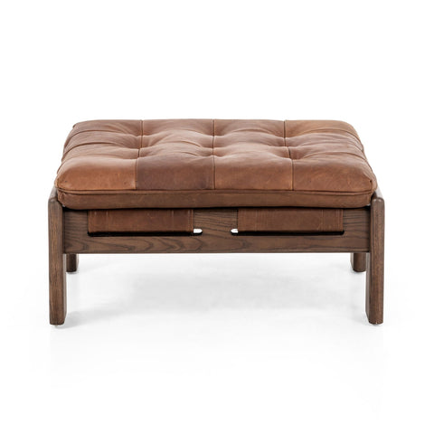 Ottoman, Leather Bassano Heirloom - Sage InteriorsFH