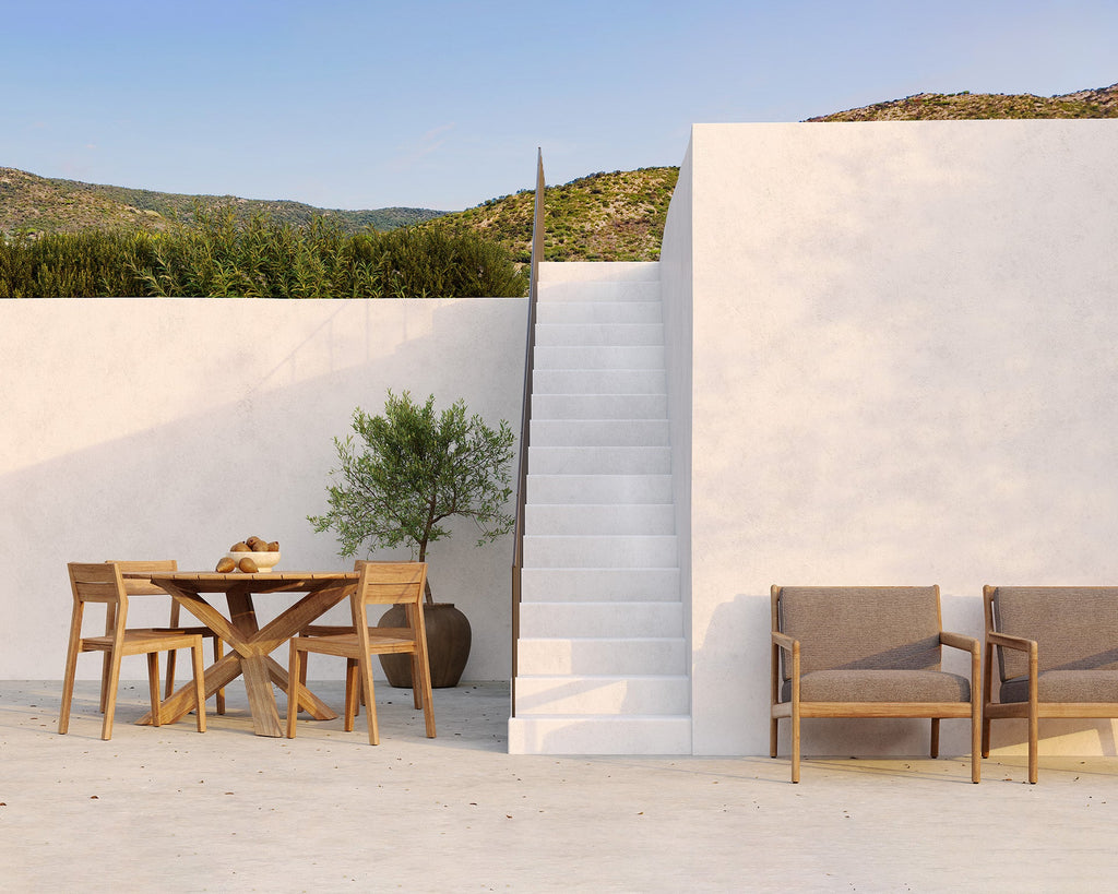 Outdoor Dining Chair – Sage Interiors EX1 Solid Teak Design - Sage InteriorsEthnicraftDining Chair