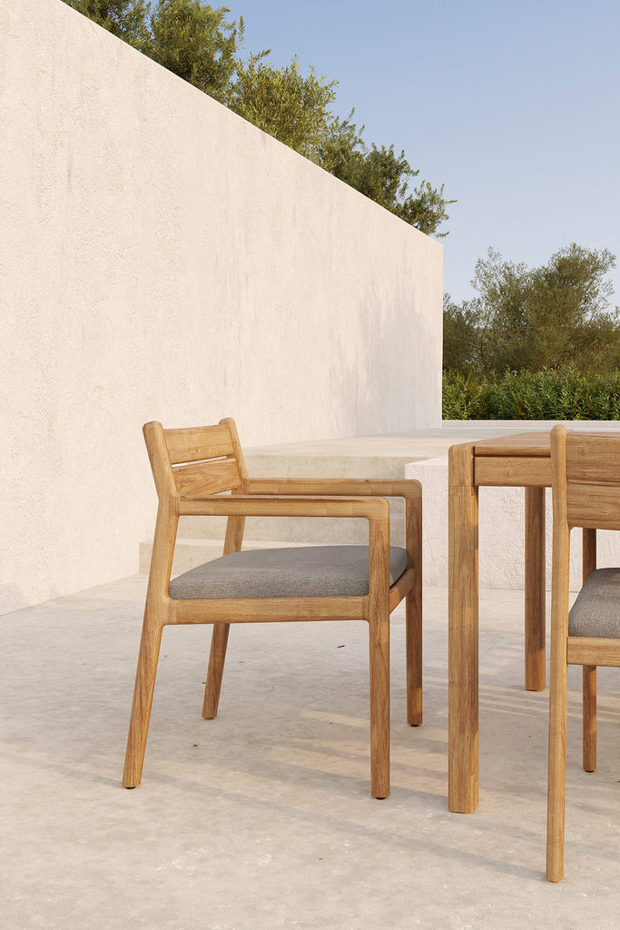 Outdoor Dining Chair – Sage Interiors Jack Teak & Optional Quick‑Dry Cushion - Sage InteriorsEthnicraftDining Chair
