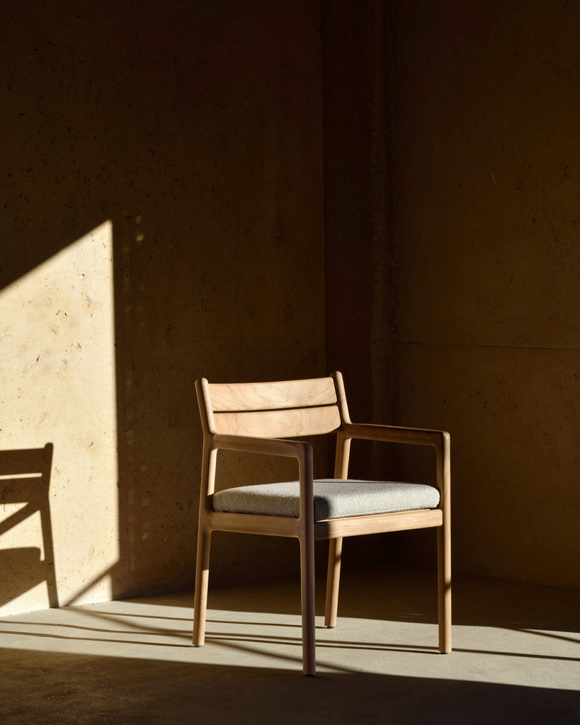 Outdoor Dining Chair – Sage Interiors Jack Teak & Optional Quick‑Dry Cushion - Sage InteriorsEthnicraftDining Chair