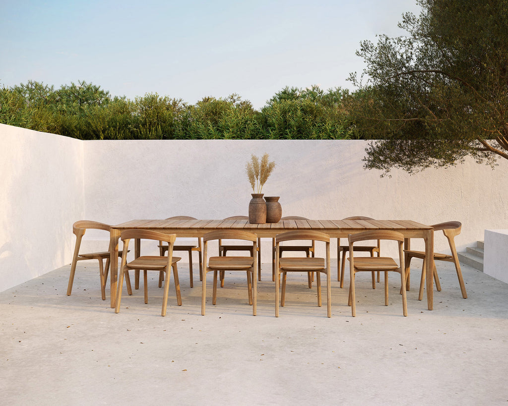 Outdoor Dining Chair with Cushion – Sage Interiors Bok Teak & Quick‑Dry Pad - Sage InteriorsEthnicraftDining Chair
