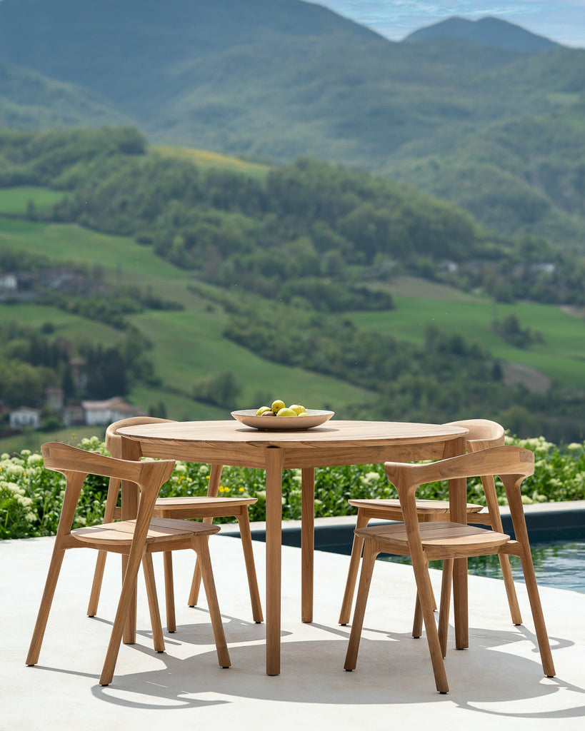 Outdoor Dining Chair with Cushion – Sage Interiors Bok Teak & Quick‑Dry Pad - Sage InteriorsEthnicraftDining Chair