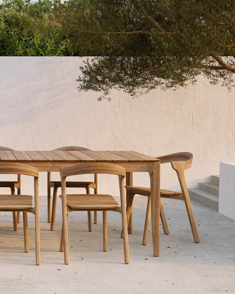 Outdoor Dining Chair with Cushion – Sage Interiors Bok Teak & Quick‑Dry Pad - Sage InteriorsEthnicraftDining Chair
