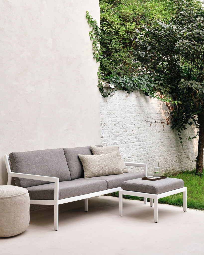 Outdoor Footstool Cushion – Sage Interiors Jack Quick‑Dry Foam Pad - Sage InteriorsEthnicraftOutdoor Footstool Cushion