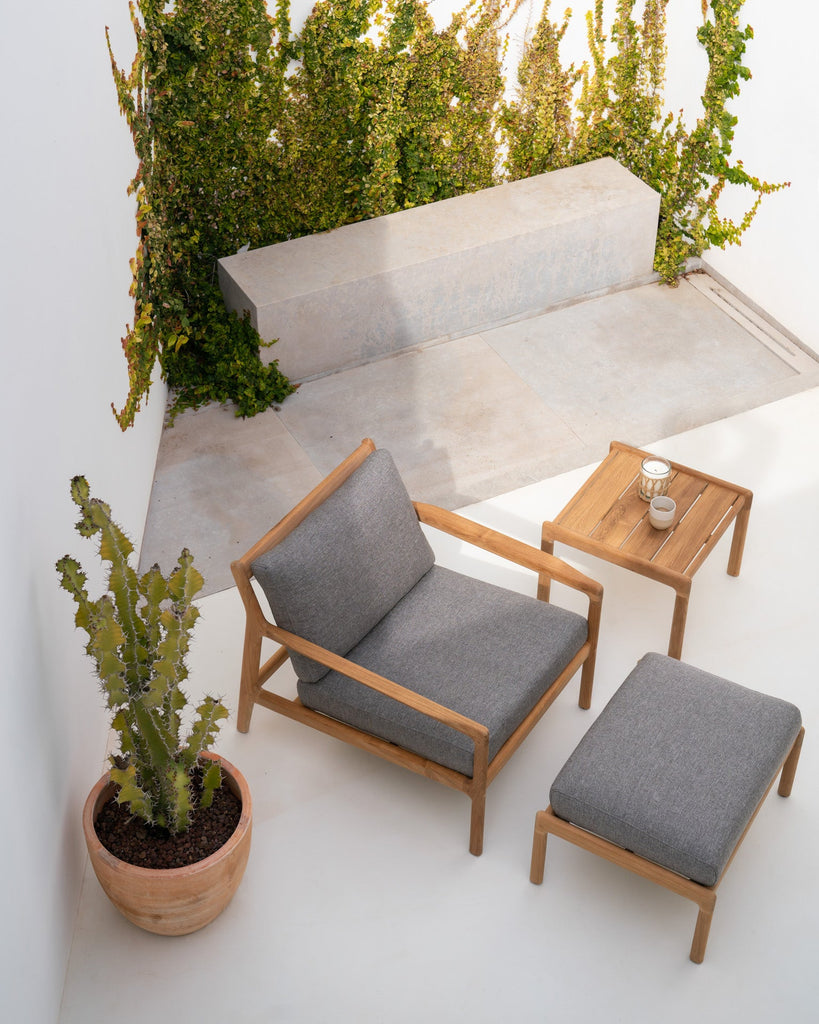 Outdoor Footstool Cushion – Sage Interiors Jack Quick‑Dry Foam Pad - Sage InteriorsEthnicraftOutdoor Footstool Cushion
