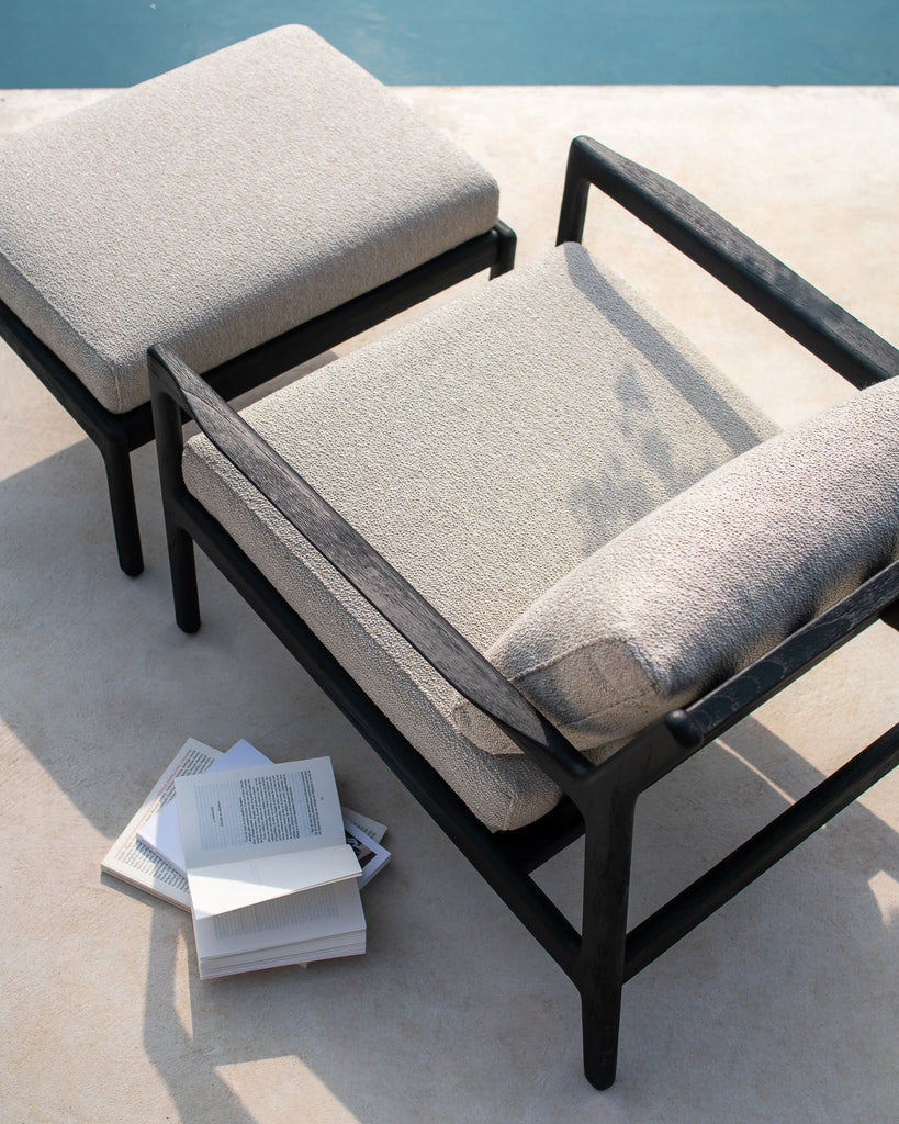 Outdoor Footstool Frame – Sage Interiors Jack Solid Teak Base Only - Sage InteriorsEthnicraftOutdoor Footstool Frame