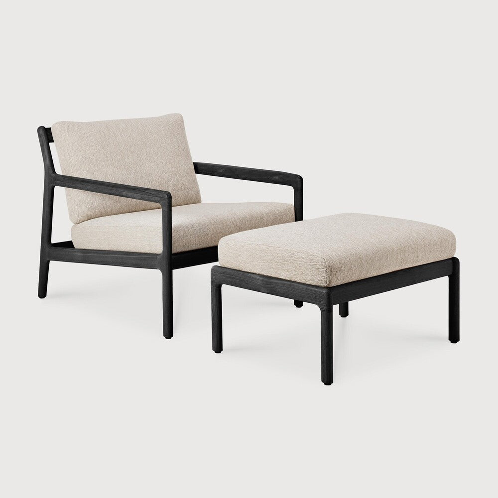 Outdoor Footstool – Sage Interiors Jack Teak & Quick‑Dry Cushion - Sage InteriorsEthnicraftOutdoor Footstool