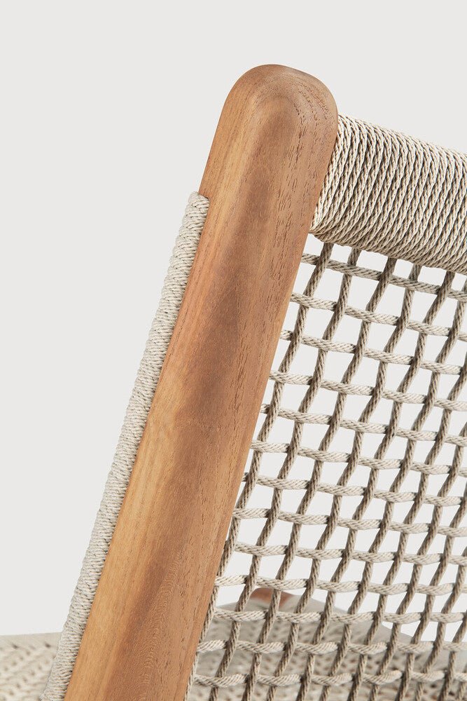 Outdoor Lounge Chair – Sage Interiors Jack Woven Teak & Weather‑Resistant Cord - Sage InteriorsEthnicraftOutdoor Lounge Chair