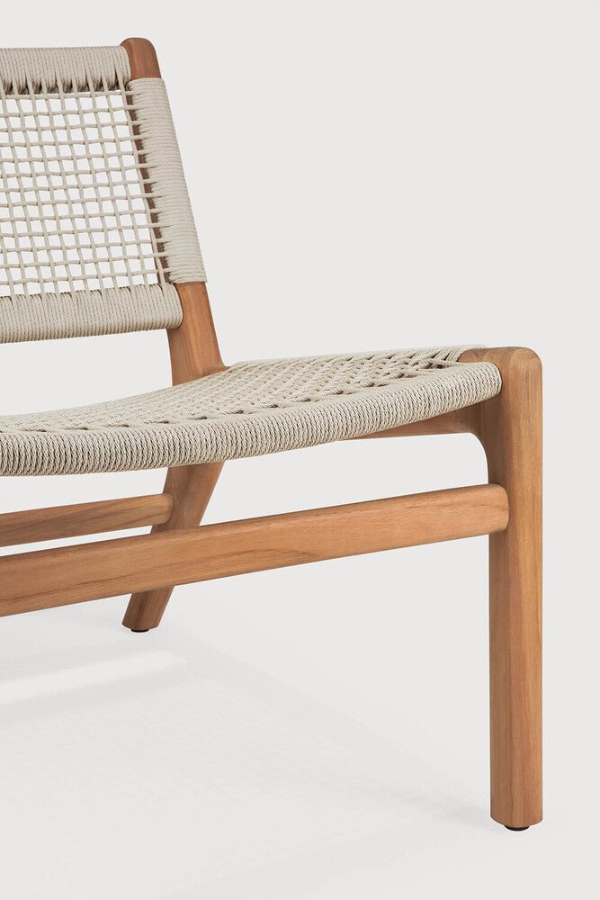 Outdoor Lounge Chair – Sage Interiors Jack Woven Teak & Weather‑Resistant Cord - Sage InteriorsEthnicraftOutdoor Lounge Chair