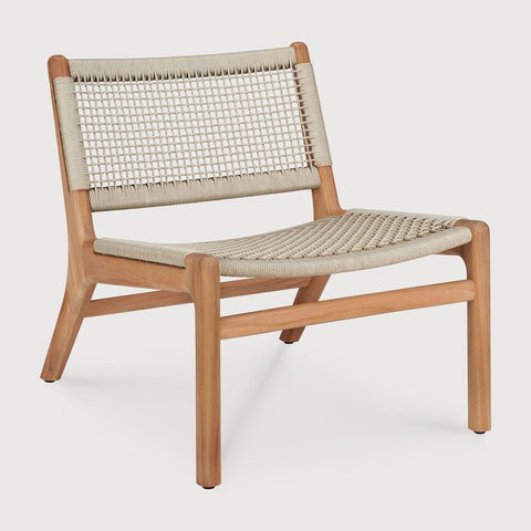 Outdoor Lounge Chair – Sage Interiors Jack Woven Teak & Weather‑Resistant Cord - Sage InteriorsEthnicraftOutdoor Lounge Chair