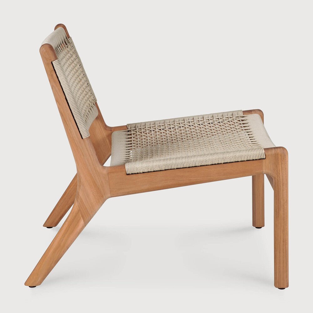 Outdoor Lounge Chair – Sage Interiors Jack Woven Teak & Weather‑Resistant Cord - Sage InteriorsEthnicraftOutdoor Lounge Chair
