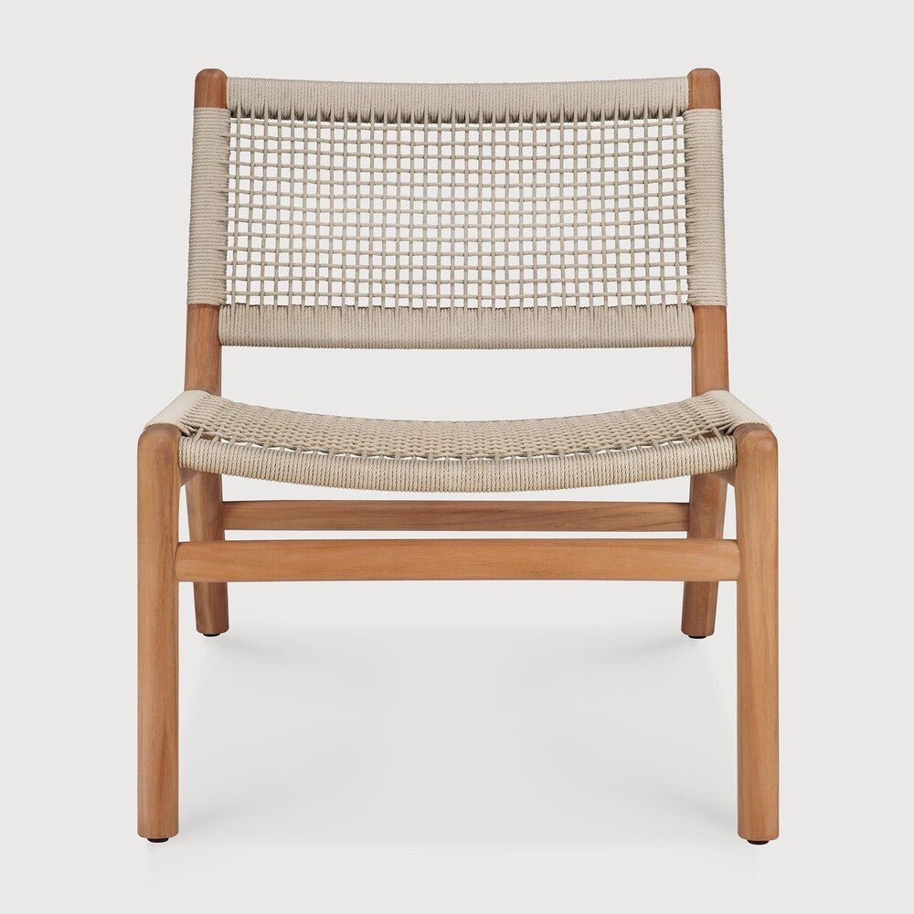 Outdoor Lounge Chair – Sage Interiors Jack Woven Teak & Weather‑Resistant Cord - Sage InteriorsEthnicraftOutdoor Lounge Chair