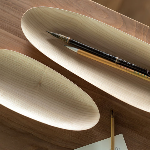 Thin Oval Boards Set, Sycamore