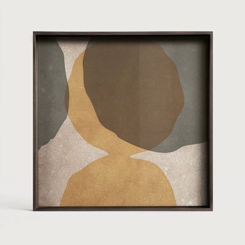 Overlapping Dots Glass Tray Bronze Finish with Organic Motif Sage Interiors - Sage InteriorsEthnicrafttray