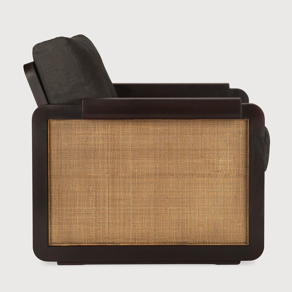Panel Lounge Chair – Bold Wood & Upholstered Accent by Sage Interiors - Sage InteriorsEthnicraftlounge chair