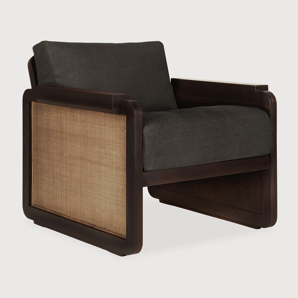 Panel Lounge Chair – Bold Wood & Upholstered Accent by Sage Interiors - Sage InteriorsEthnicraftlounge chair