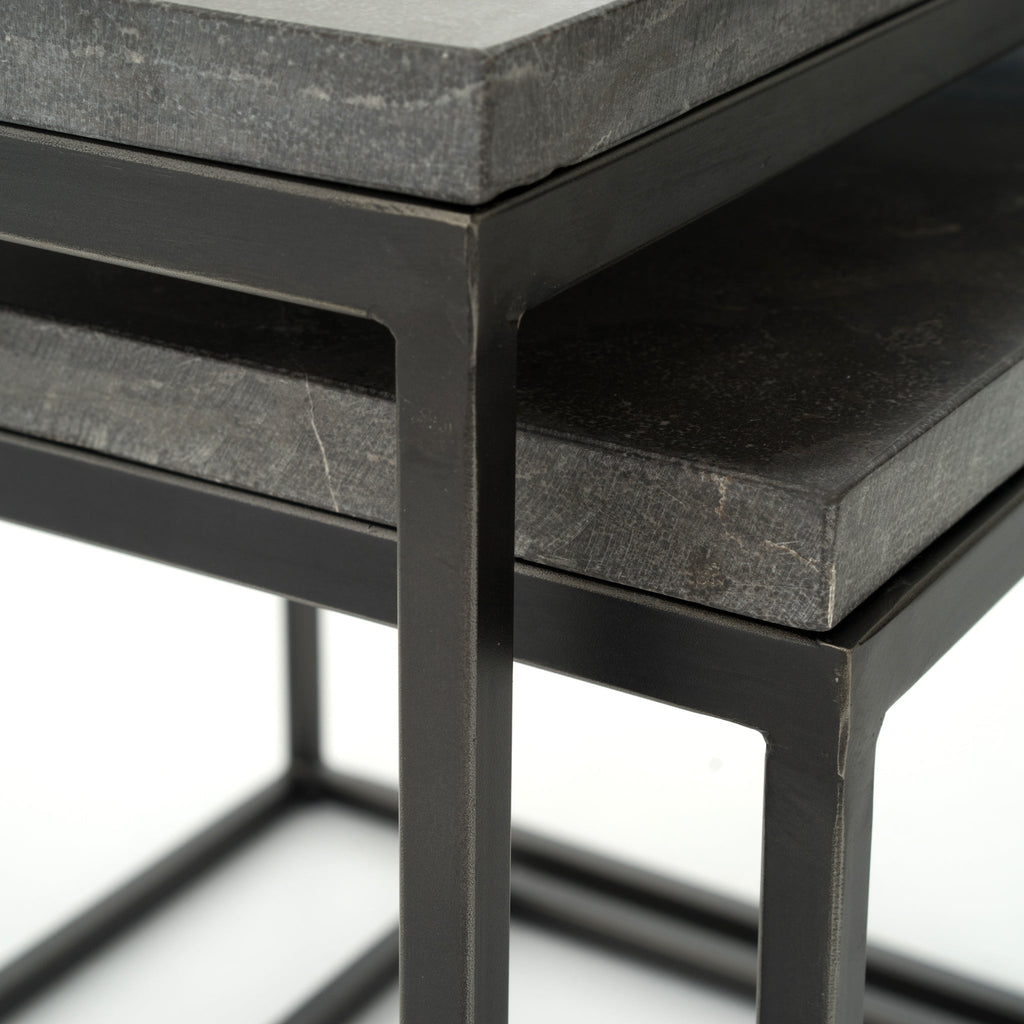 Parson's Bluestone Nesting Tables - Sage InteriorsFH